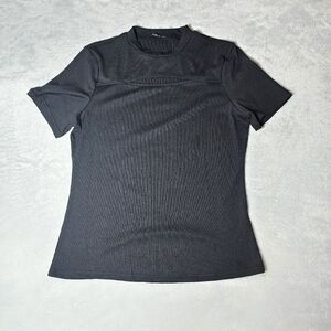 Shein Black Short Sleeve Shirtwomen size 1XL